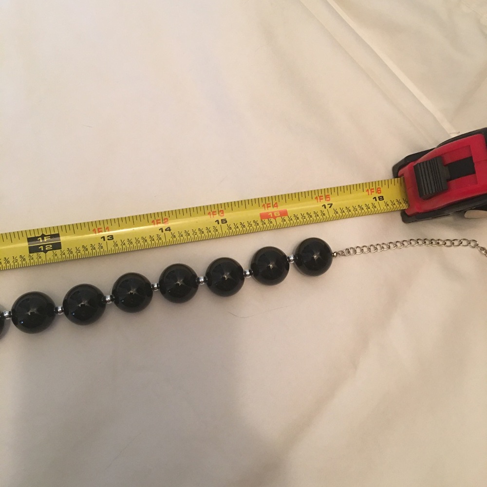 Black Bead Necklace - Picture 3 of 3